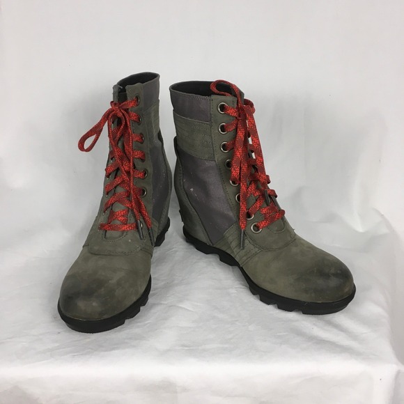 Sorel Shoes - Sorel Lexie NL3046-051 Hidden Wedge Women's Winter Snow Boot Size 10